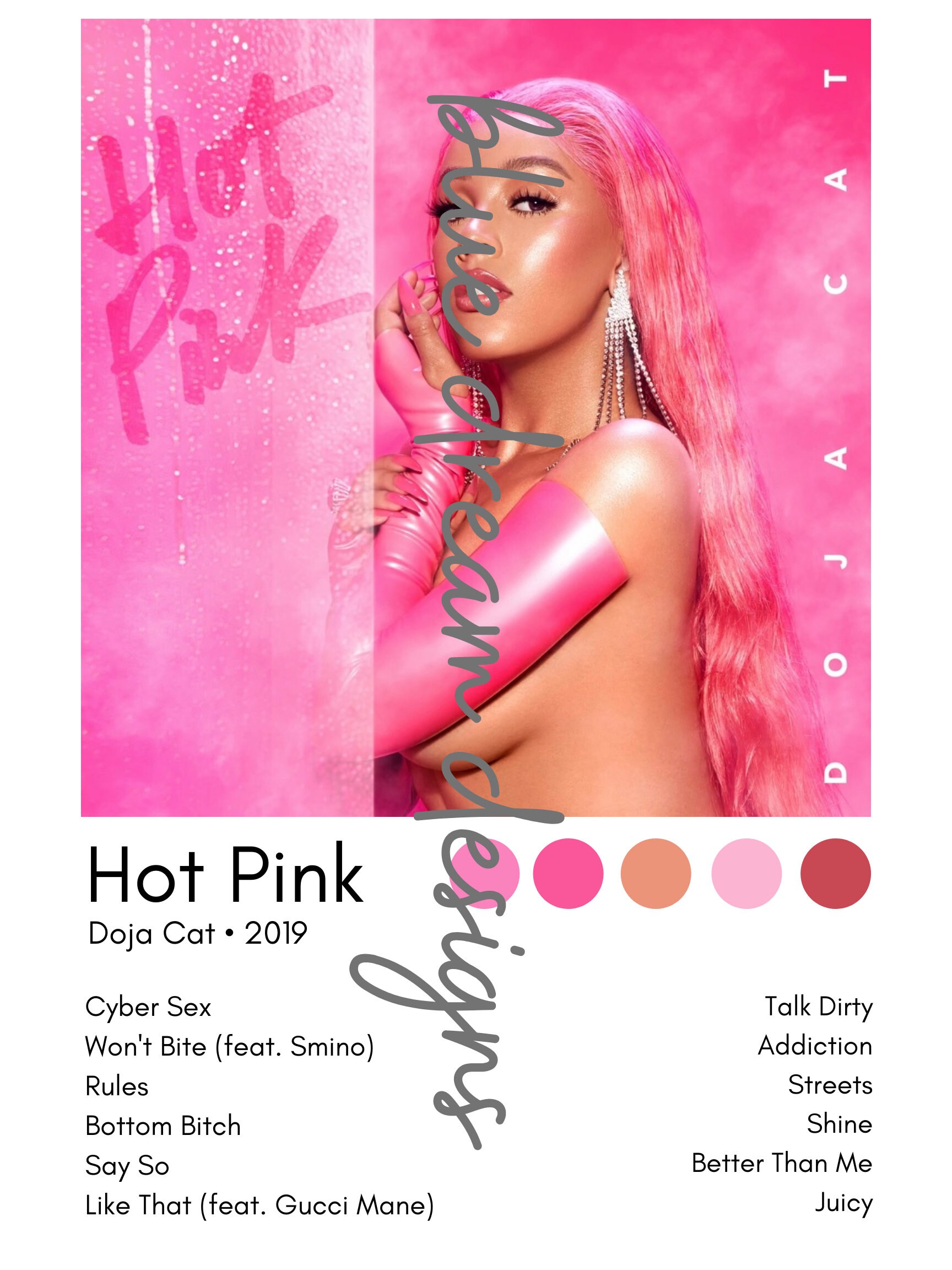 Prints Music & Movie Posters Custom Poster Home Decor, Doja Cat Hot