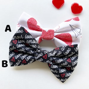 Valentines Dog strikjes, halsband strikje, hondenaccessoires, hondenmode, hondenhalsband, puppy strikjes, Valentijn hond strik,