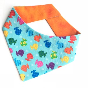 Fisch Hund Bandana, Kleiner Fisch, Katzen Bandana, Meer Welpen Bandana, über das Halsband, Hund Halstuch, Fisch Haustier Bandana, Snap auf Bandana