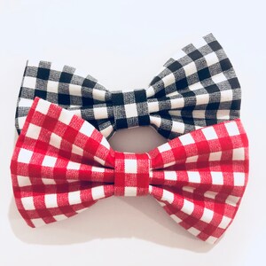 Red and black checker Bow tie