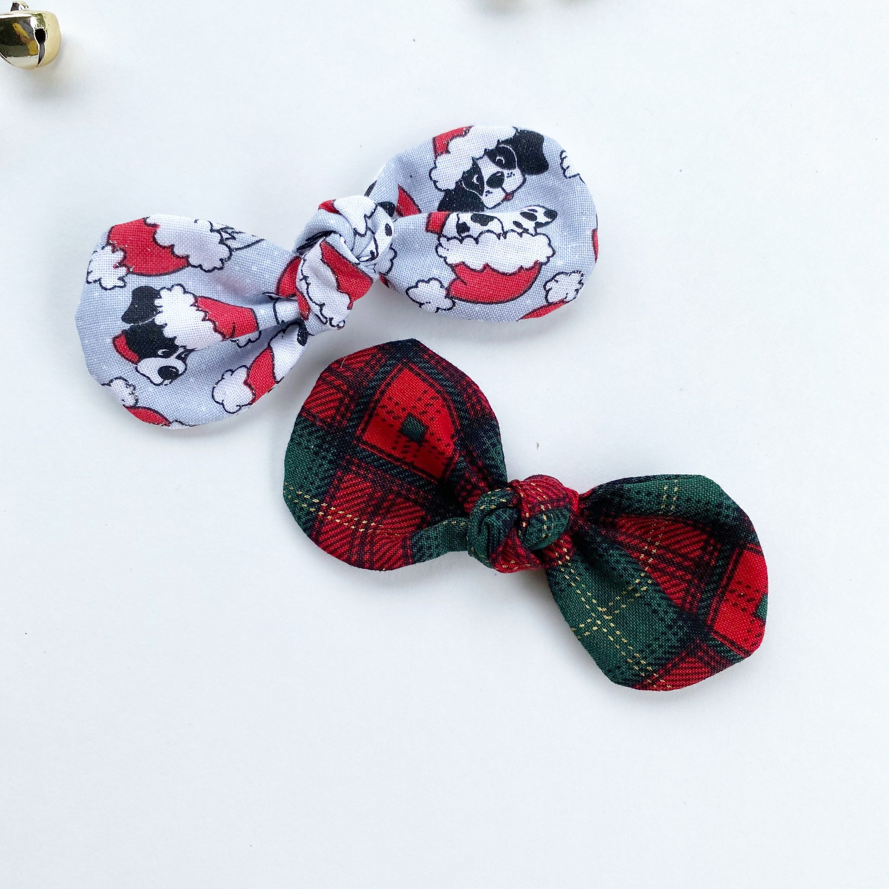 Christmas Dog hair bow clip Holiday dog hair bow girl dog Etsy