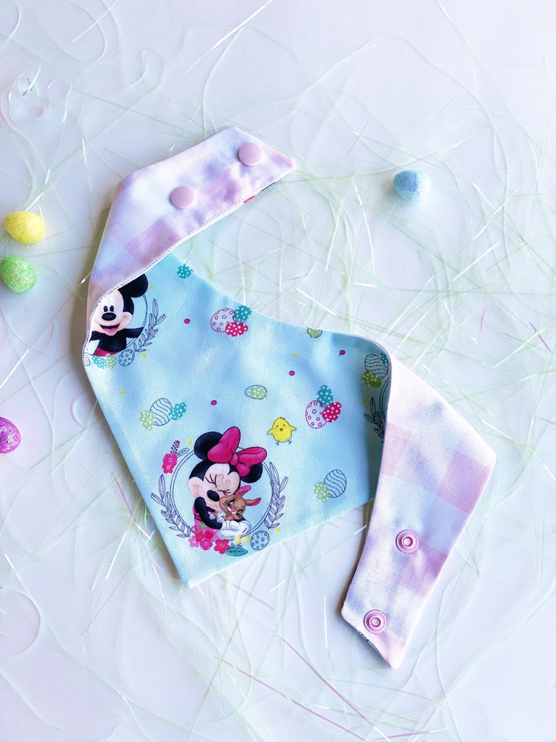 pet accessory easy snap-on dog bandana bandana for dogs New Minnie /& Mickey Easter dog bandana Puppy bandana