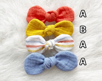 Autumn Dog hair bow, Puppy dog hair bow, girl dog bow, alligator clip, french barrette clip, bandana and matching hair bow