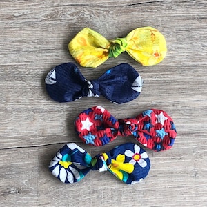 Summer Dog hair bow clip, girl dog bow, hair clip for dogs, alligator clip, french barrette clip, spring hair bow