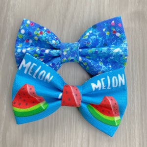 Summer Dog Bowtie, watermelon pet accessories, bow ties, spring dog accessories, dog collar, pet bow tie