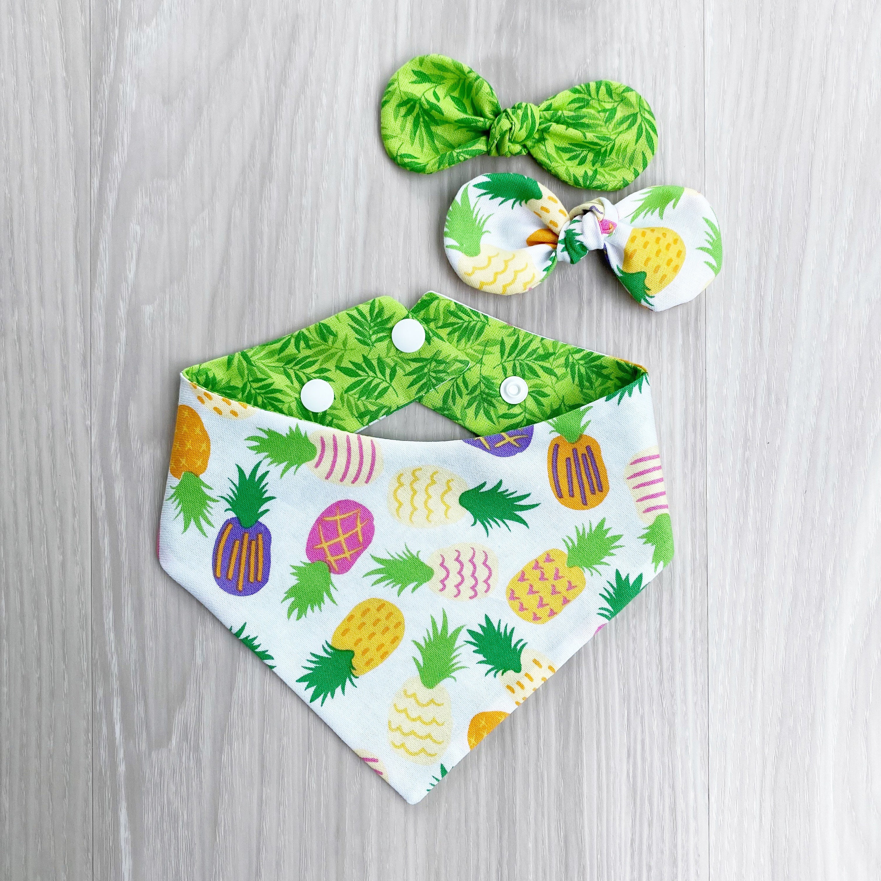 Tropisches Ananas Ananas Bandana Sommer Hunde Bandana Snap Etsy