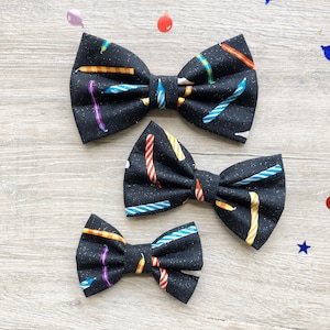 Birthday dog bowtie, Candle lights, pet accessories, dog bow, dog accessories, dog collar, pet bow tie, Sailor Bow, bark pawty