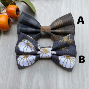 Herbst Hundefliege, White Pumpkin Fliege, Haustier Zubehör, Fliegen, Hunde Accessoires, Hundehalsband, Haustier Fliege