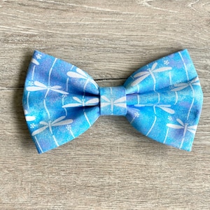 Blue DragonFly Dog Bowtie, pet accessories, bow ties, dog accessories, dog collar, pet bow tie
