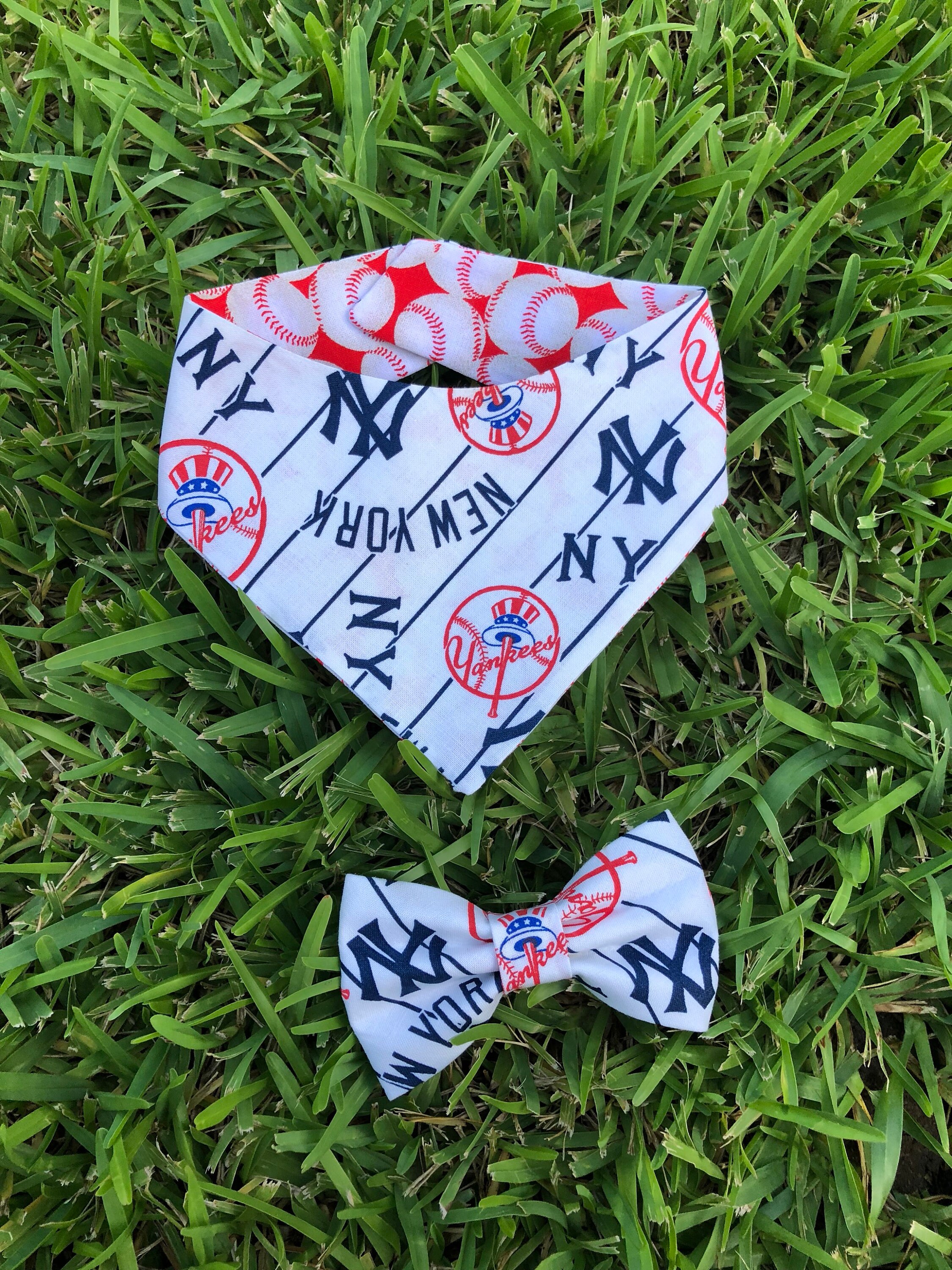New York Yankees Dog Bandana New York Dog Bandana NY Etsy