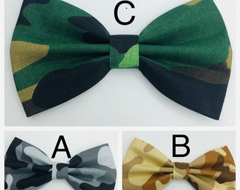 Camo Dog Bow Tie, summer bow tie, Dog Accessories, Dog Clothe, Dog Bow tie, Puppy Bow, Pet Scarf, dog