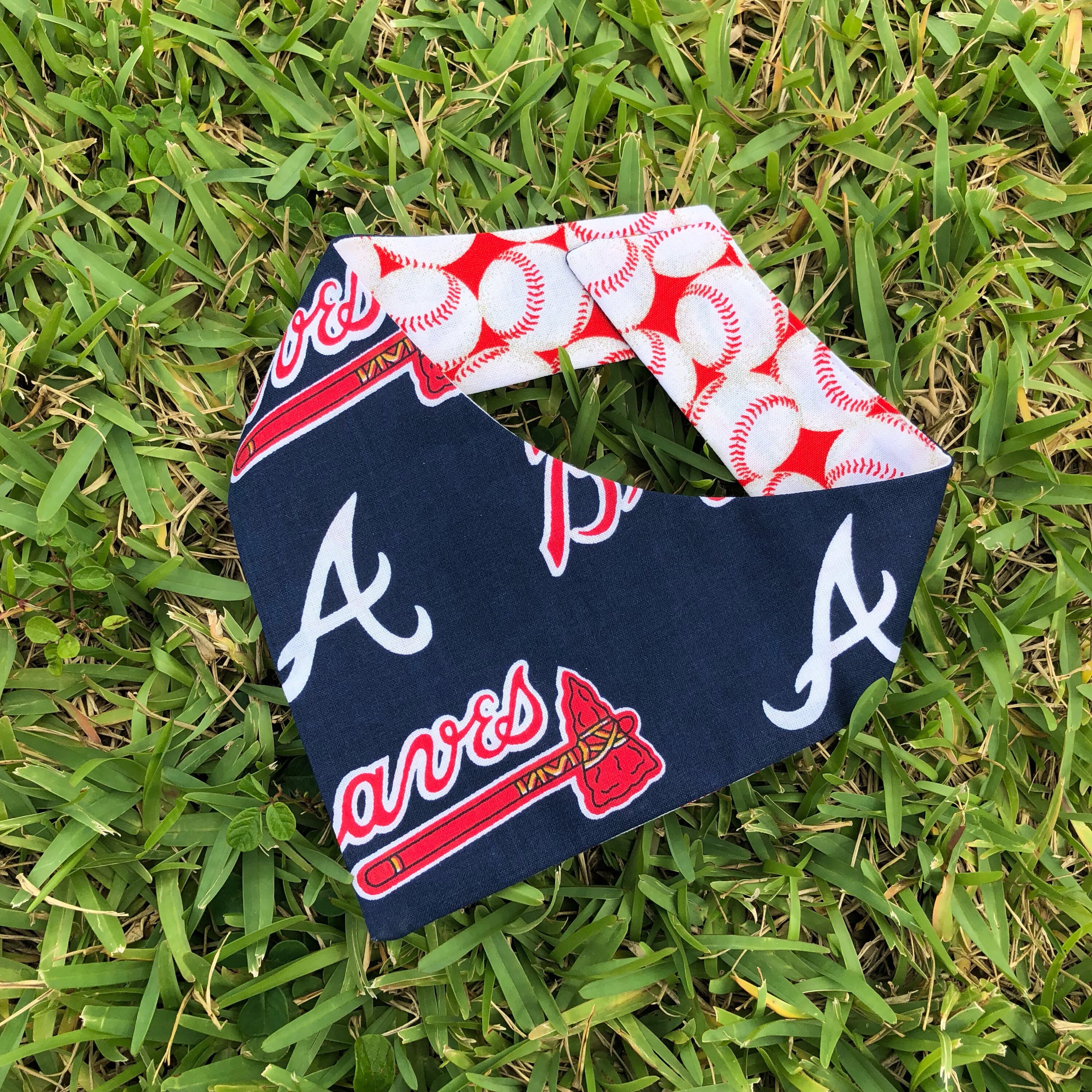 braves dog bandana