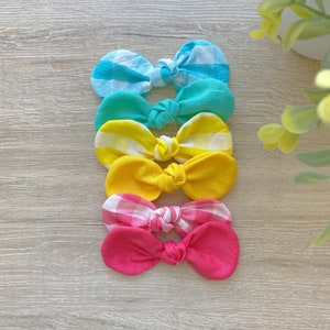 New Ginghams Dog hair bow, girl dog bow, hair clip for dogs, alligator clip, french barrette, Dog accessories, dog hair bows with clip image 3