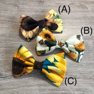 Sonnenblumen Hundeschleife, Haustier Accessoires, Schleife Krawatten, Hunde accessoires, Hundehalsband, Haustier Fliege, Herbst Schleifen