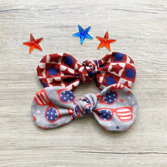 fourth of july dog bow tie