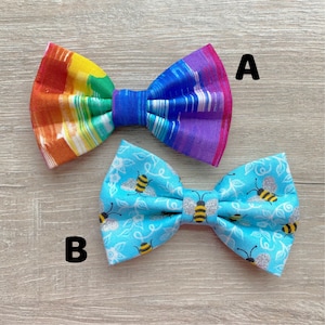Sommer Hunde fliege, Hummel und Regenbogen, Haustier Accessoires, Schleife Krawatten, Hunde accessoires, Hundehalsband, Haustier fliege