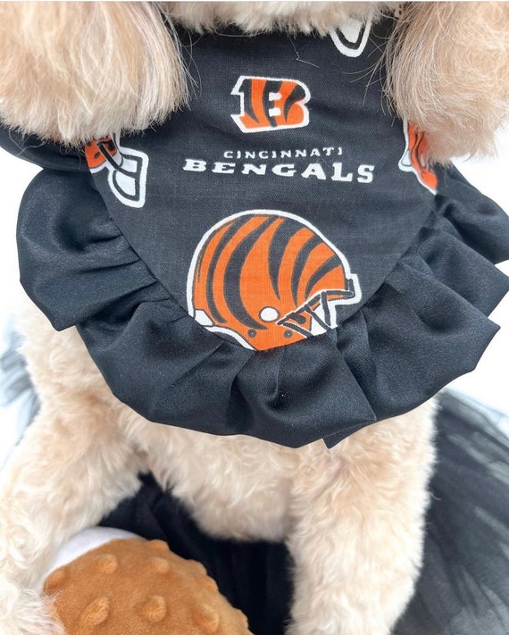 Football Dog Bandana With Ruffles Snap on Bandana Matching - Etsy