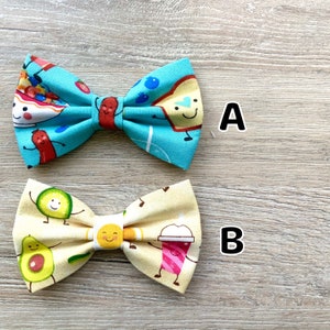 Breakfast Party and Avocado Toast dog bowtie, Dog bowties, Dog Collar Bow Tie, Dog Accessories, Dog Fashion, Cute dog bowtie