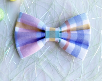 Ostern Hundefliege, Pastell kariert, Haustierzubehör, Hundeschleife, Hundezubehör, Hundehalsband, Haustierfliege, Sailor Bow, Saisonale Fliegen