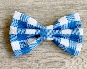 Neu! Blau Vichykaro Hundefliege, Haustier Accessoires, Fliegen, Frühlingshundezubehör, Hundehalsband, Haustierfliege