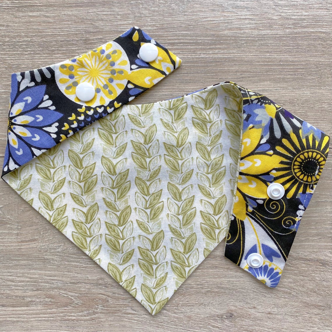 Floral Pattern Dog Bandana Spring Dog Bandana Snap on Etsy UK