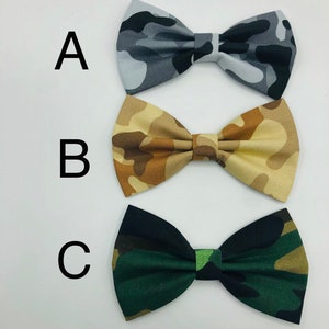 Camo Dog Bow Tie, summer bow tie, Dog Accessories, Dog Clothe, Dog Bow tie, Puppy Bow, Pet Scarf, dog image 3