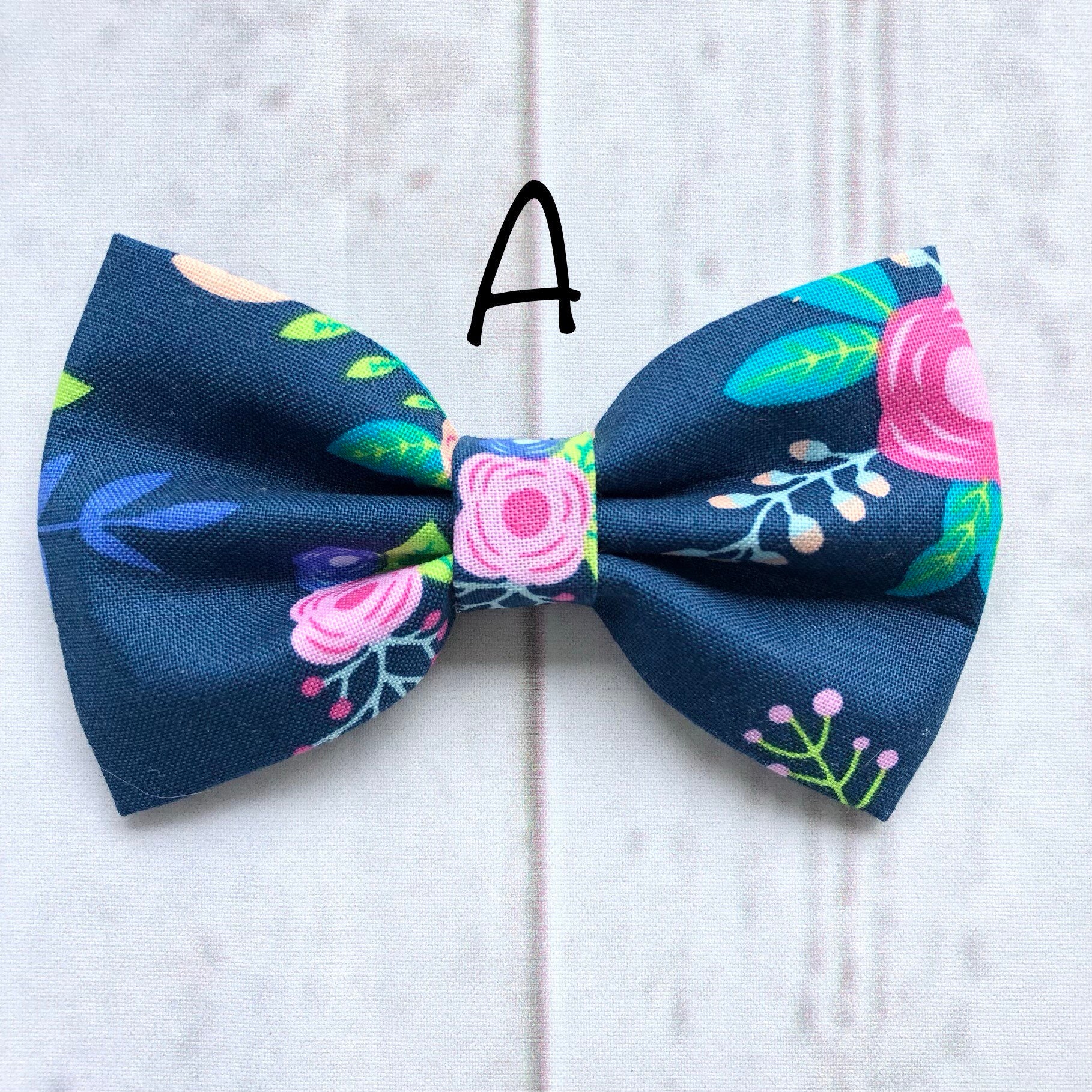 Floral Bow Tie Dog Accessories Dog Clothe Dog Bow tie | Etsy