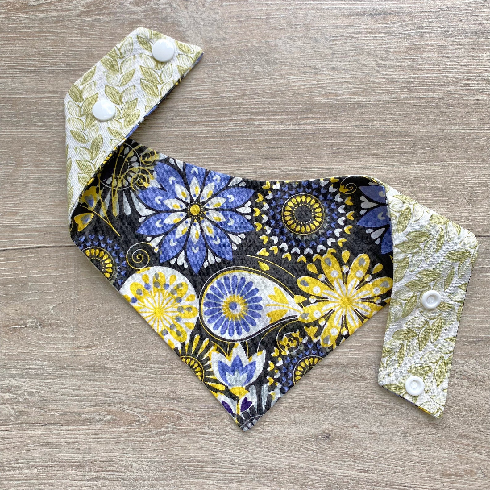 Floral Pattern Dog Bandana Spring Dog Bandana Snap on Etsy UK