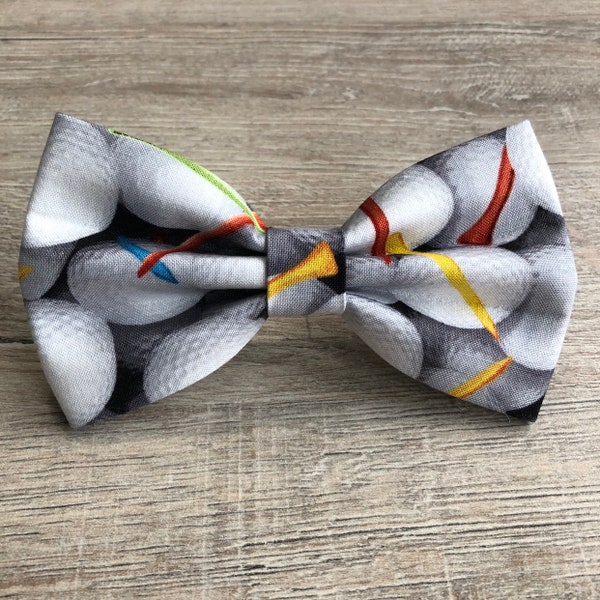 Golf Dog Bowtie, pet accessories, bow ties, dog accessories, dog collar, pet bow tie, golf balls bow