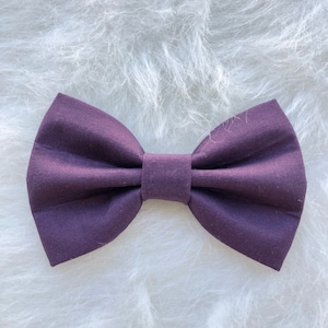 Dark Purple Fall Dog Bow Tie, fall bow tie, Dog Accessories, Dog Clothe, Dog Bow tie, Puppy Bow, Pet bowtie, autumn bowtie
