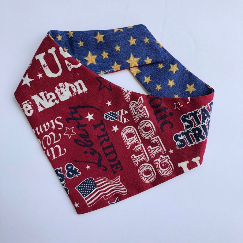 Pet Scarf Dog Accessories Home of the free land Red Dog Bandana Puppy bandana tie on summer bandana snaps on