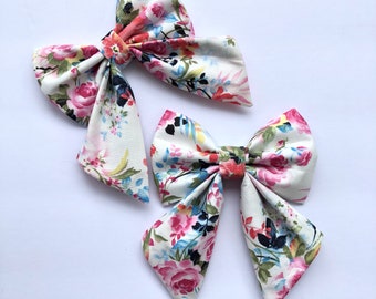 Floral Bow Tie, Dog Accessories, Dog Clothe, Dog Bow tie, Puppy Bow, Pet Scarf,