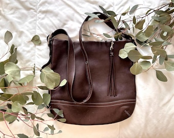 Vintage COACH Tan Leather Shoulder Saddle Bag Purse 3624 - Etsy