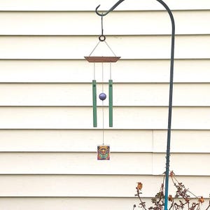 Grateful Dead Handmade Wind Chime Colorful Hippie Yard Decor Cool Unique Outdoor Music Art Gift Deadhead Decor