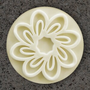 Geometric Cookie Stamp - Eight Petal Flower Design, Geometric All Occasion Cookie Stamp