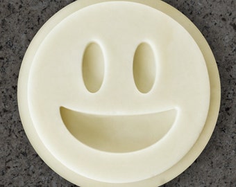 Emoji Cookie Stamp - Happy Emoji Cookie Stamp - Smiley Emoji Cookie Stamp with Large Eyes