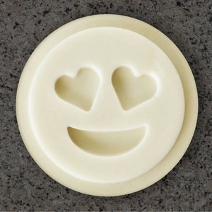 Emoji Cookie Stamp - Smiley with Heart Eyes Emoji Cookie Stamp