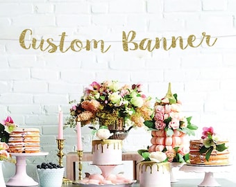 Custom banner, gold banner, bachelorette banner, bridal shower banner, party banner, custom party banner, personalized banner, custom sign