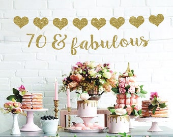 70th birthday 70 birthday banner 70th birthday for her 70th birthday decorations 70 and fabulous banner 70 birthday decor 70 birthday party