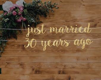 Glitter Cardstock Anniversary Banner: 'We Still Do' Party Decor