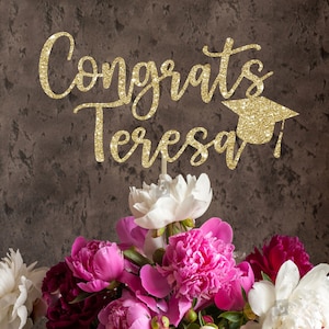Graduation centerpiece custom centerpiece class of 2025 gold centerpiece graduation party grad decor congrats centerpiece grad party decor