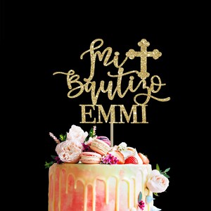 Mi bautizo cake topper, god bless, bautizo cake topper, religious cake topper, mi bautizo decoration, christening topper