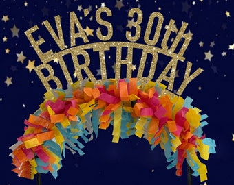 30th Birthday Headband: Customizable Party Crown