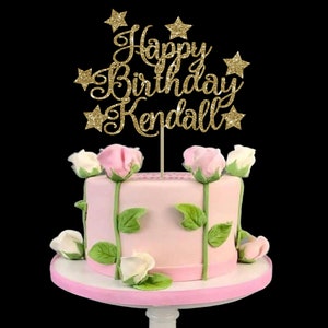 Custom Birthday Cake Topper: Personalized Cardstock Party Decor