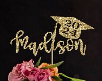 Graduation cake topper custom cake topper class of 2024 graduation date graduation party graduation decoration congrats topper grad party