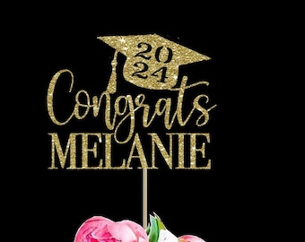 Custom cake topper graduation cake topper personalized cake topper grad topper graduation banner graduation sign grad decor class of 2024