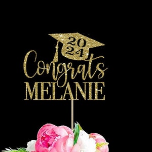 Custom cake topper graduation cake topper personalized cake topper grad topper graduation banner graduation sign grad decor class of 2024