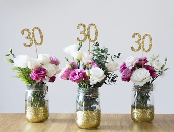 30th Birthday Centerpieces 30th Centerpieces 30th Birthday - Etsy