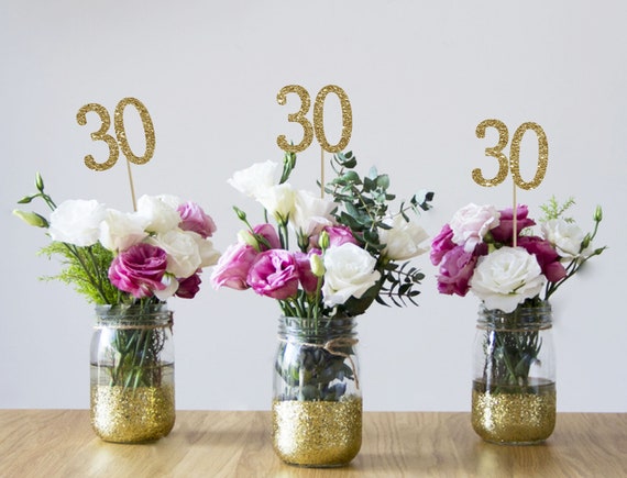 30th Birthday Centerpieces 30th Centerpieces 30th Birthday - Etsy