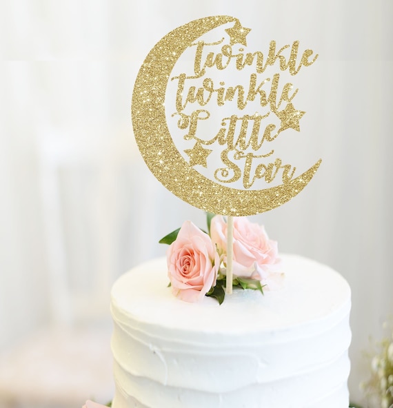 twinkle little star cake topper